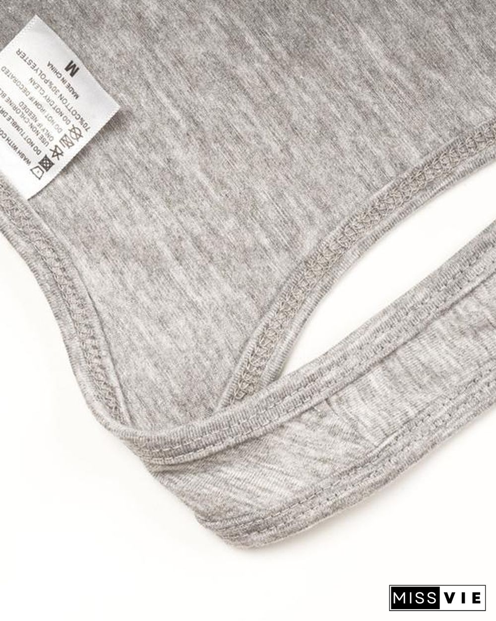 Printing Sunglasses Sleeveless Round Neck T-shirt