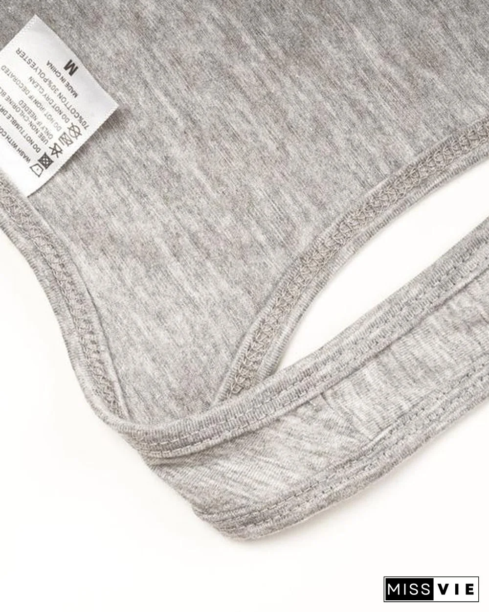 Printing Sunglasses Sleeveless Round Neck T-shirt