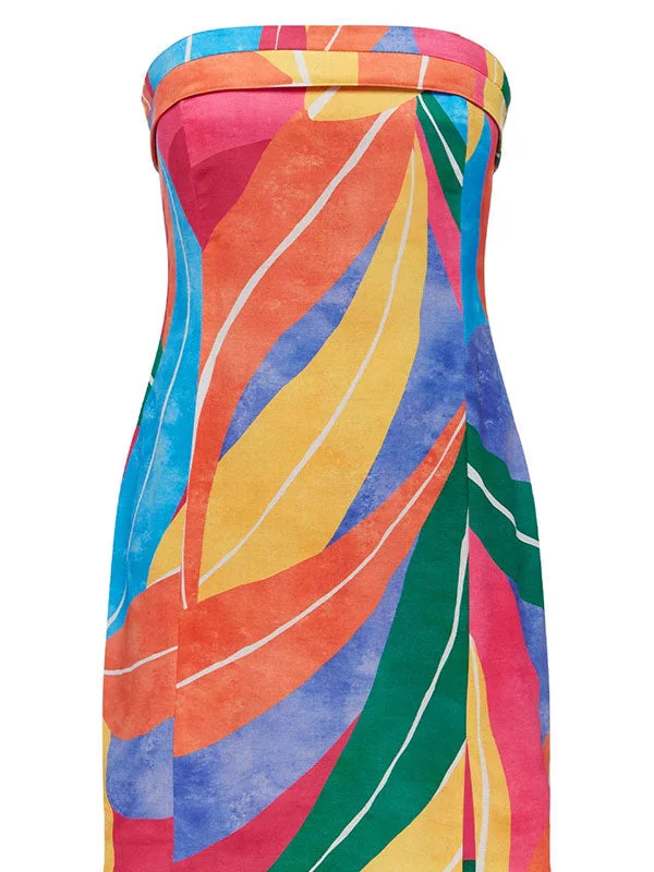 Multicolor sleeveless dress