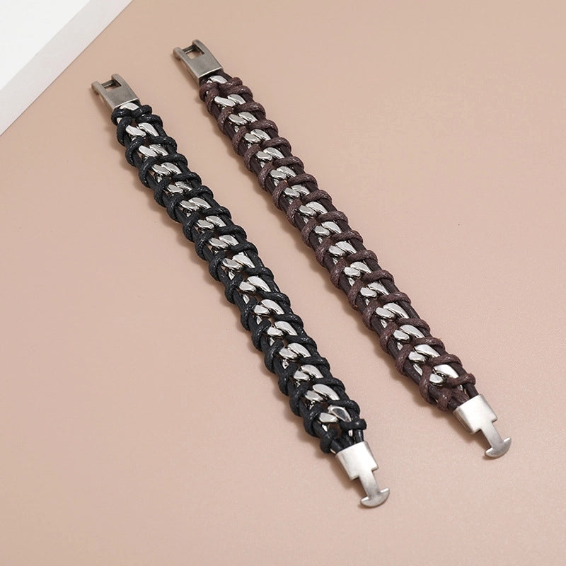 Woven Personality Punk Style Chain Bracelet