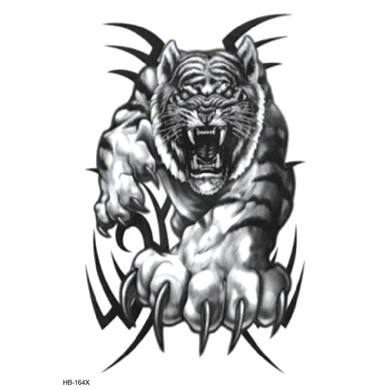 Temporary Tattoos Fake Tattoo Sticker Skull Joker Clown Tatto Hand Arm Foot Body Art Tiger Owl Tatoo Waterproof Tattoos