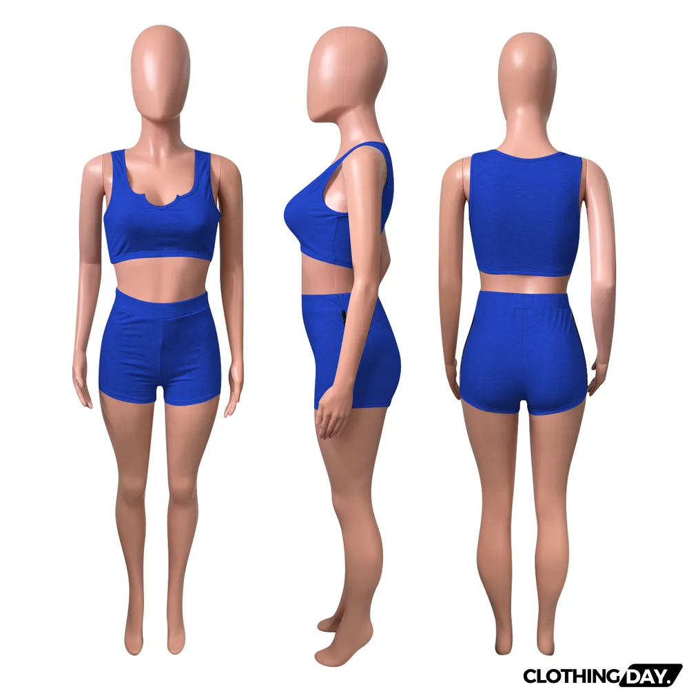 Sports Tank Top And Shorts Two Piece Sets