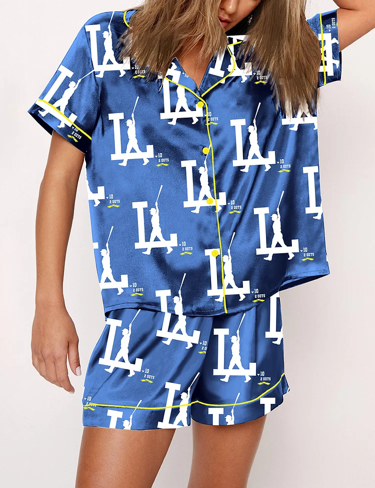 Women's Los Angeles Dodgers GrandSlam Print Pajama Set