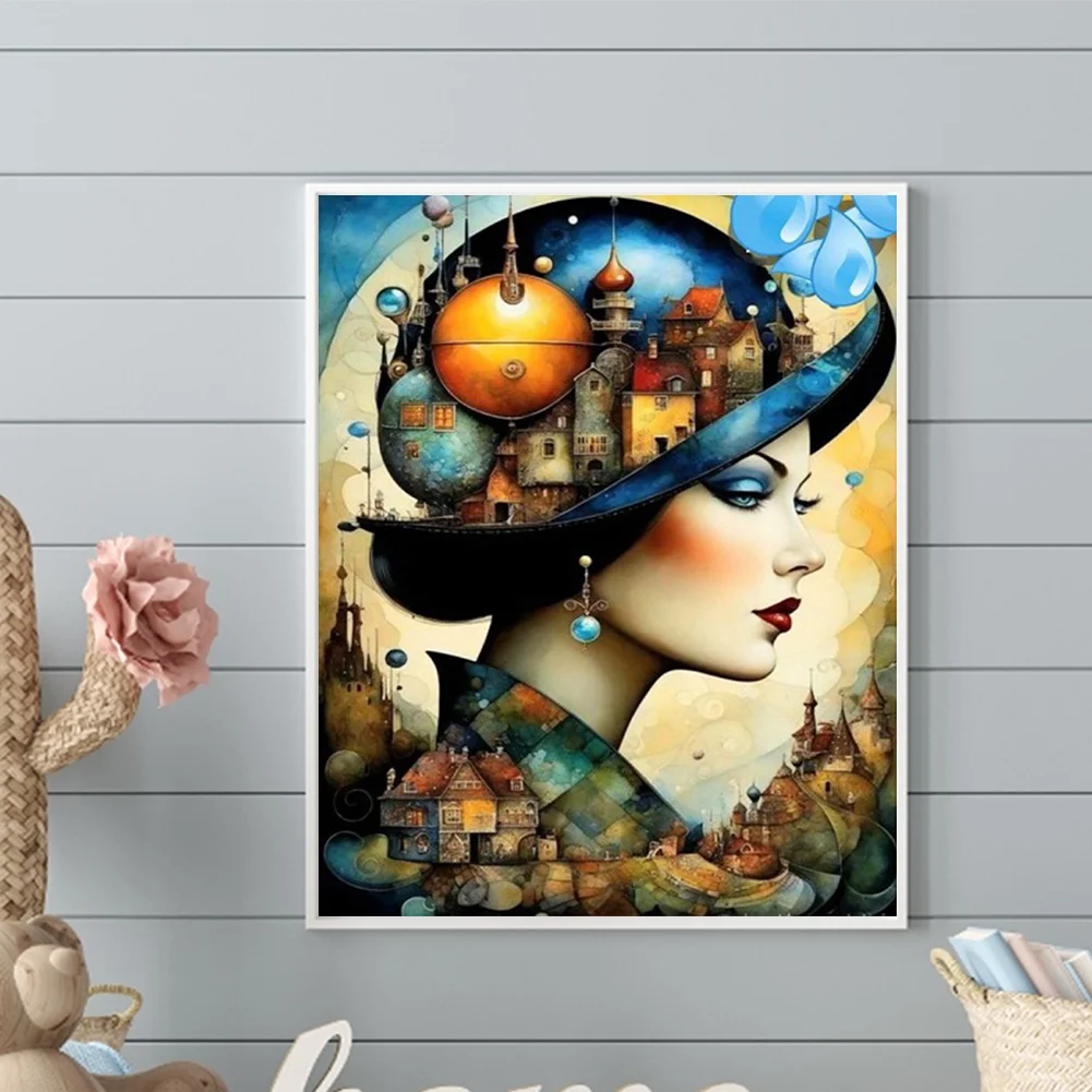 Diamond Painting - Full Round Drill - Girl(Canvas|40*50cm)