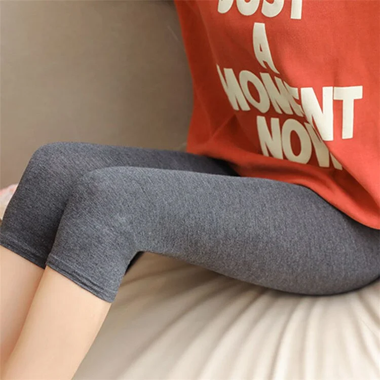 CUHAKCI Women Leggings Stretch Modal High Waist Legging Comfortable Elastic Skinny Pants Sporting Black White Fitness Leggins