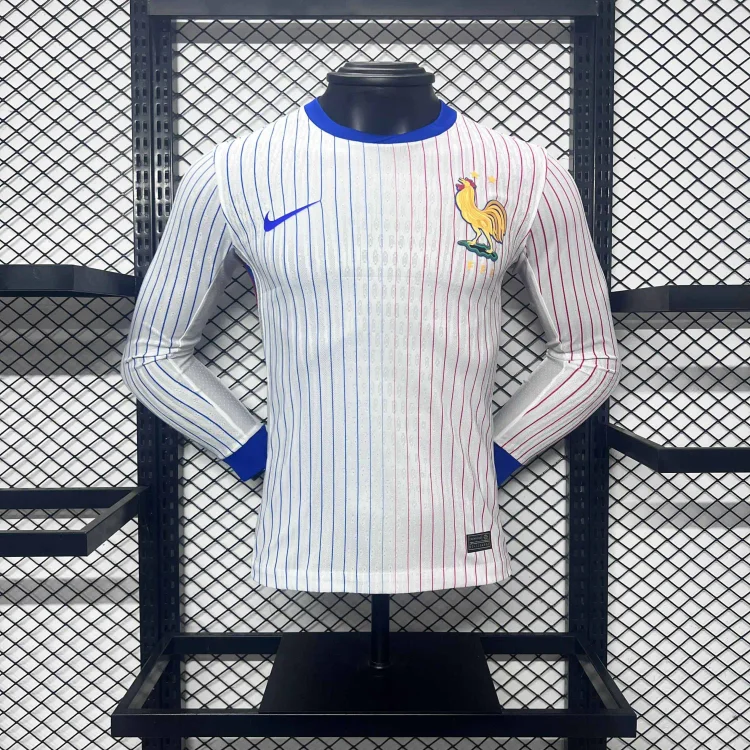 2024 Player Edition France Away Long Sleeve Football Jersey