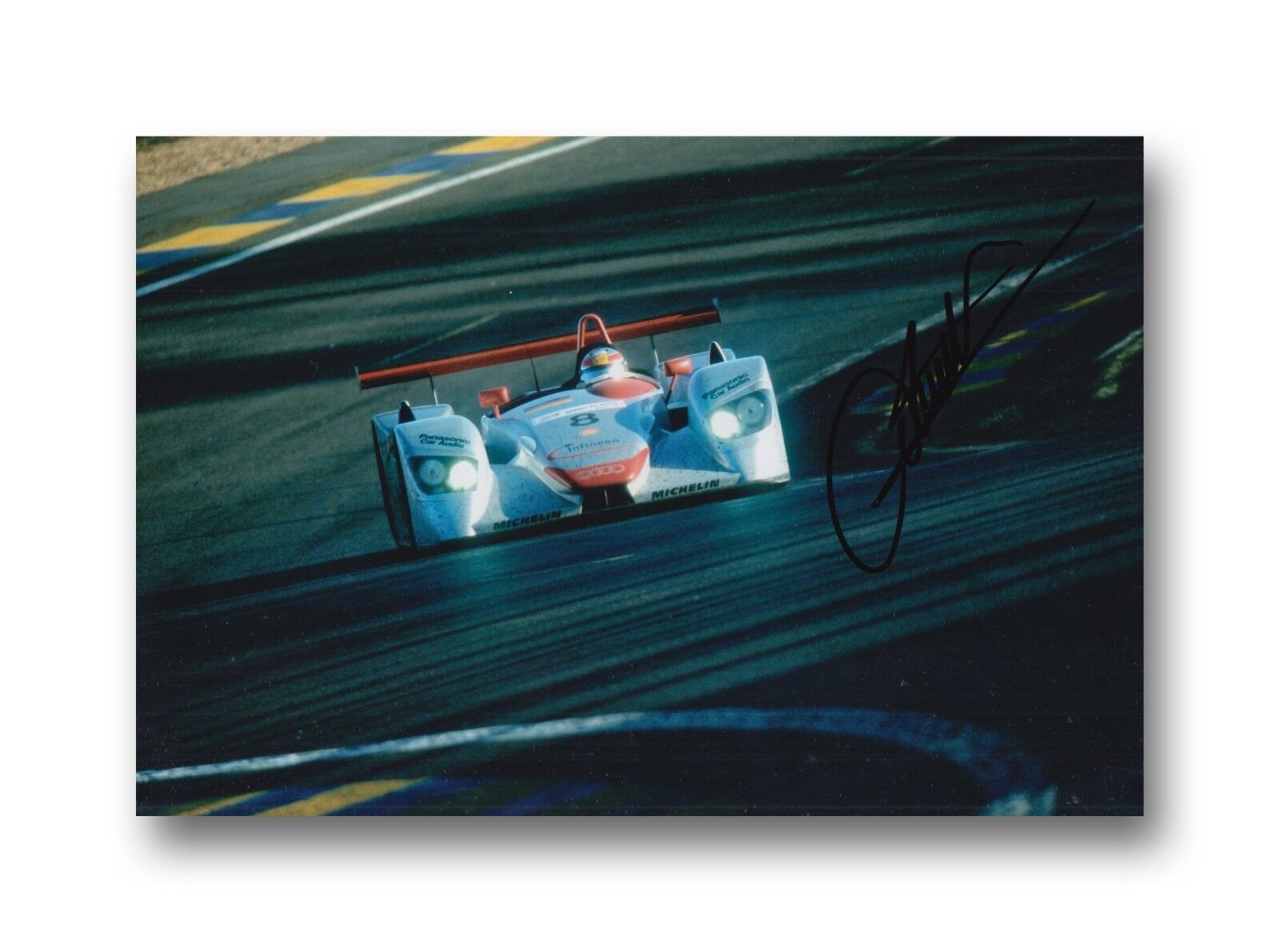 EMANUELE PIRRO HAND SIGNED 12X8 Photo Poster painting AUDI LE MANS 2.