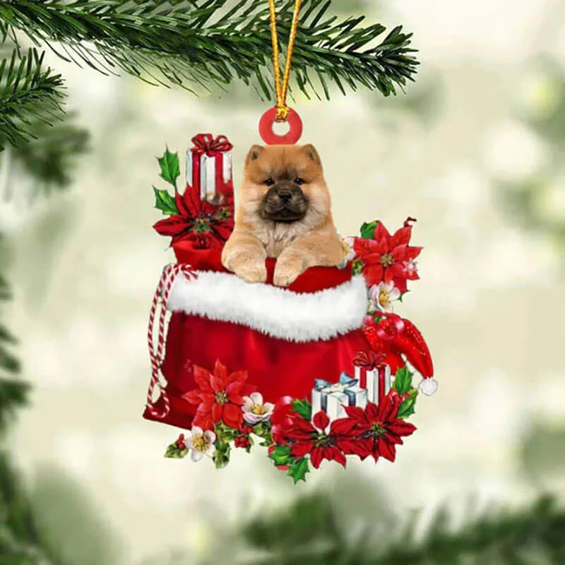VigorDaily Chow Chow In Gift Bag Christmas Ornament GB028