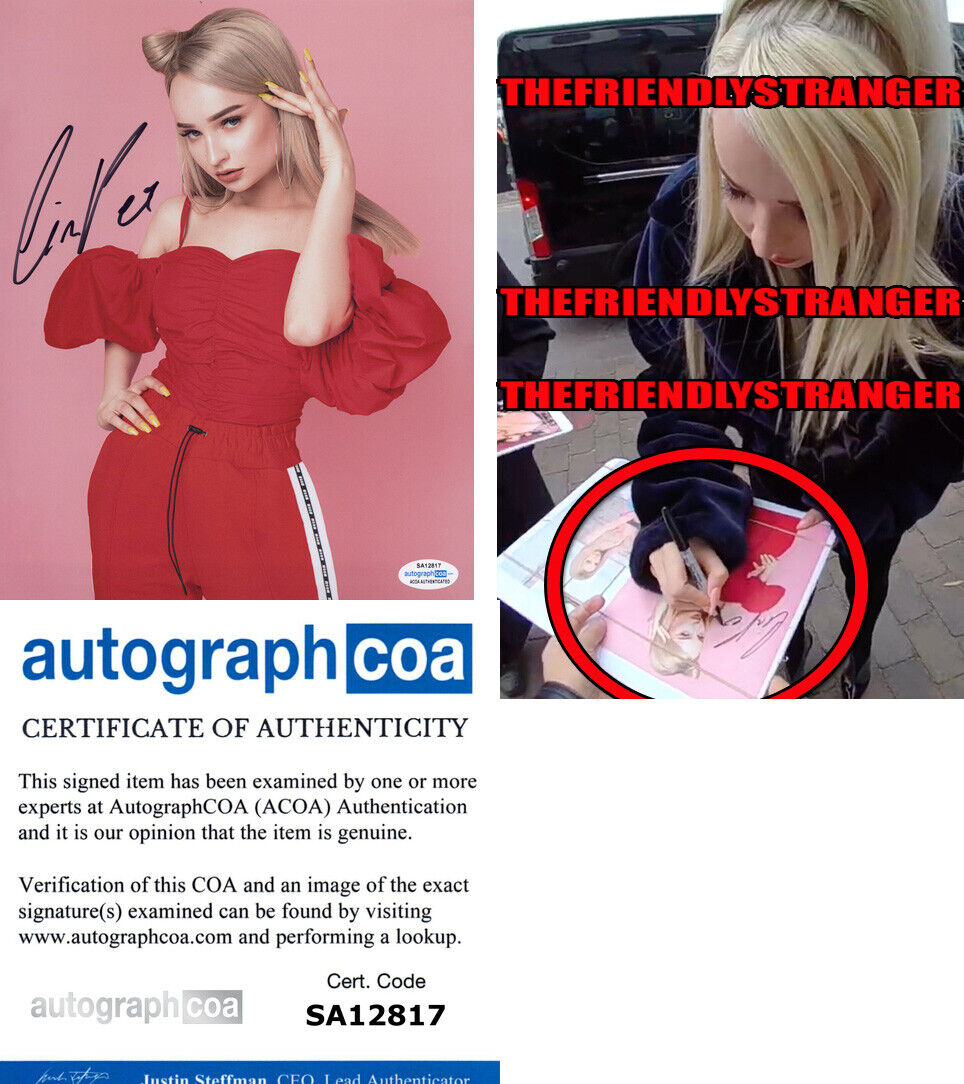 KIM PETRAS signed Autographed 8X10 Photo Poster painting c EXACT PROOF Sexy SINGER Icy ACOA COA