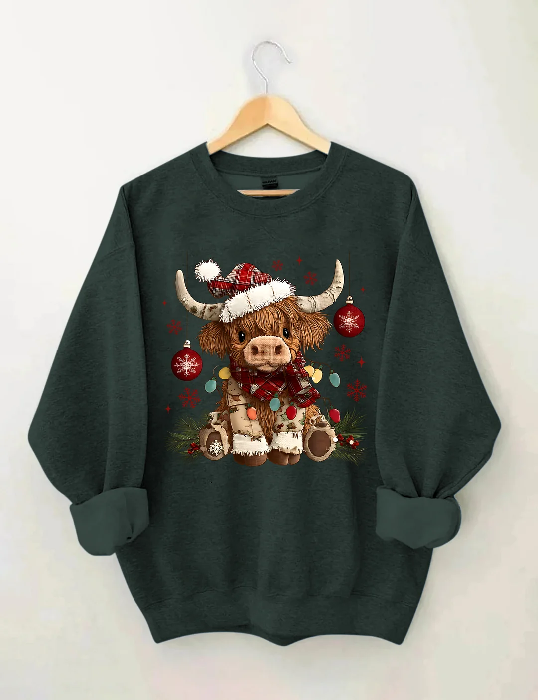 Christmas Cow Sweatshirt