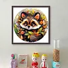 Raccoon-18CT Stamped Cross Stitch 25*25cm/9.84*9.84in tapestrymarket