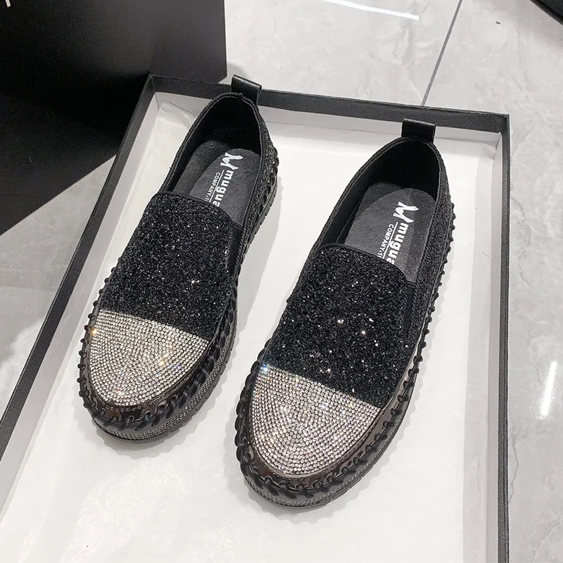 Yyvonne Bottom-Bottomed Scaffolded Lefdup Shoes Women 2025 Spring And Summer New Thick-Soled Lazy One-Legged Gleet Women's Singles Shoes