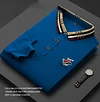 Embroidered lapel polo shirt