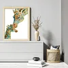 (Stamped/Counted) Giraffe-14CT Cross Stitch 42*55cm/16.54*21.65in(Brand)