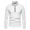 Men's Turtleneck Zipper Knitted Bottoming Shirt