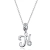  Vintage Letter A to Z Pendant Necklace 925 Sterling Silver 