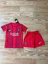 2025/2026 Psg Paris Saint-Germain Training Clothes Red Football Shirt 1:1 Thai Quality Kids Size