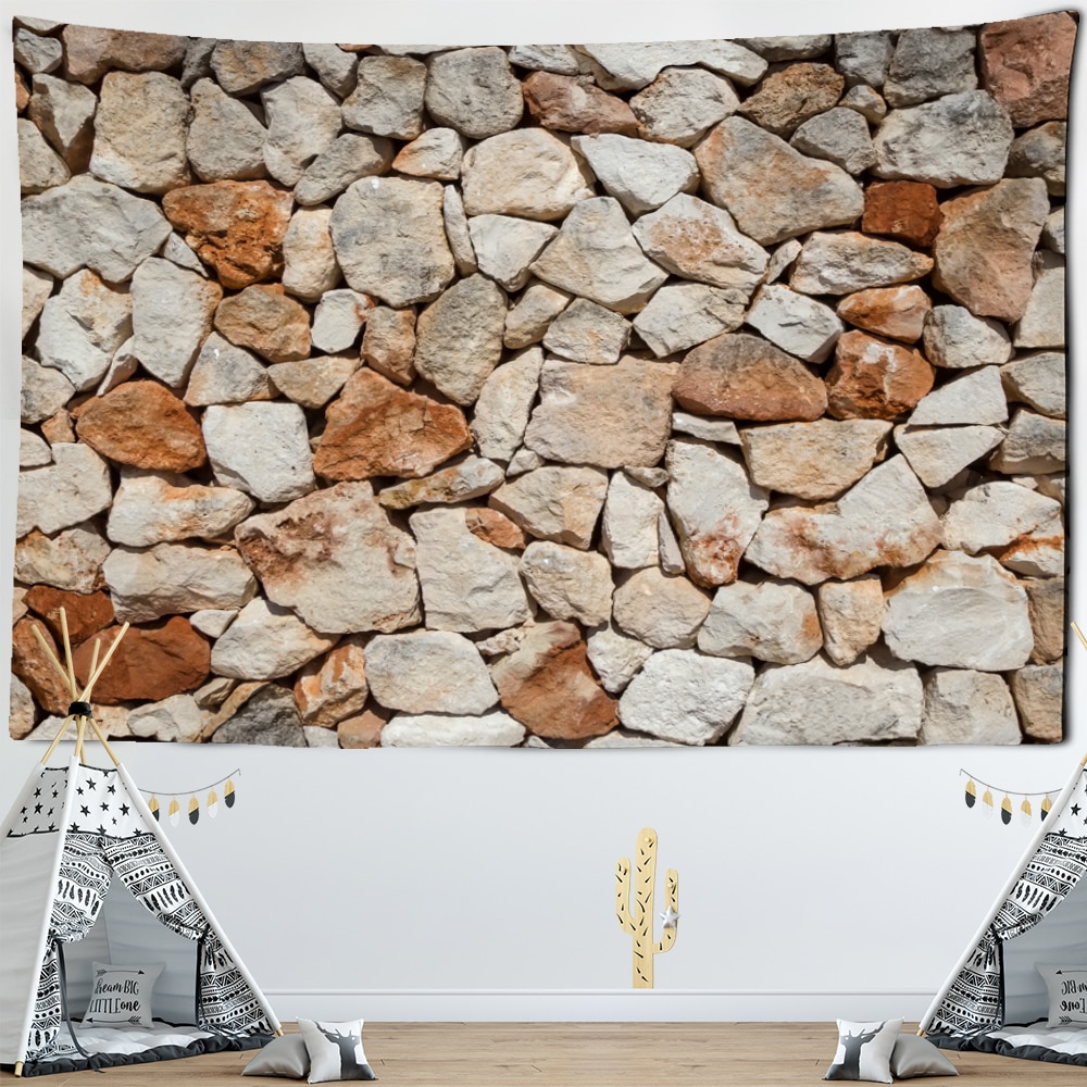 

Wall Tapestry - 3D Printed Brick Stone-150*130cm, 501 Original