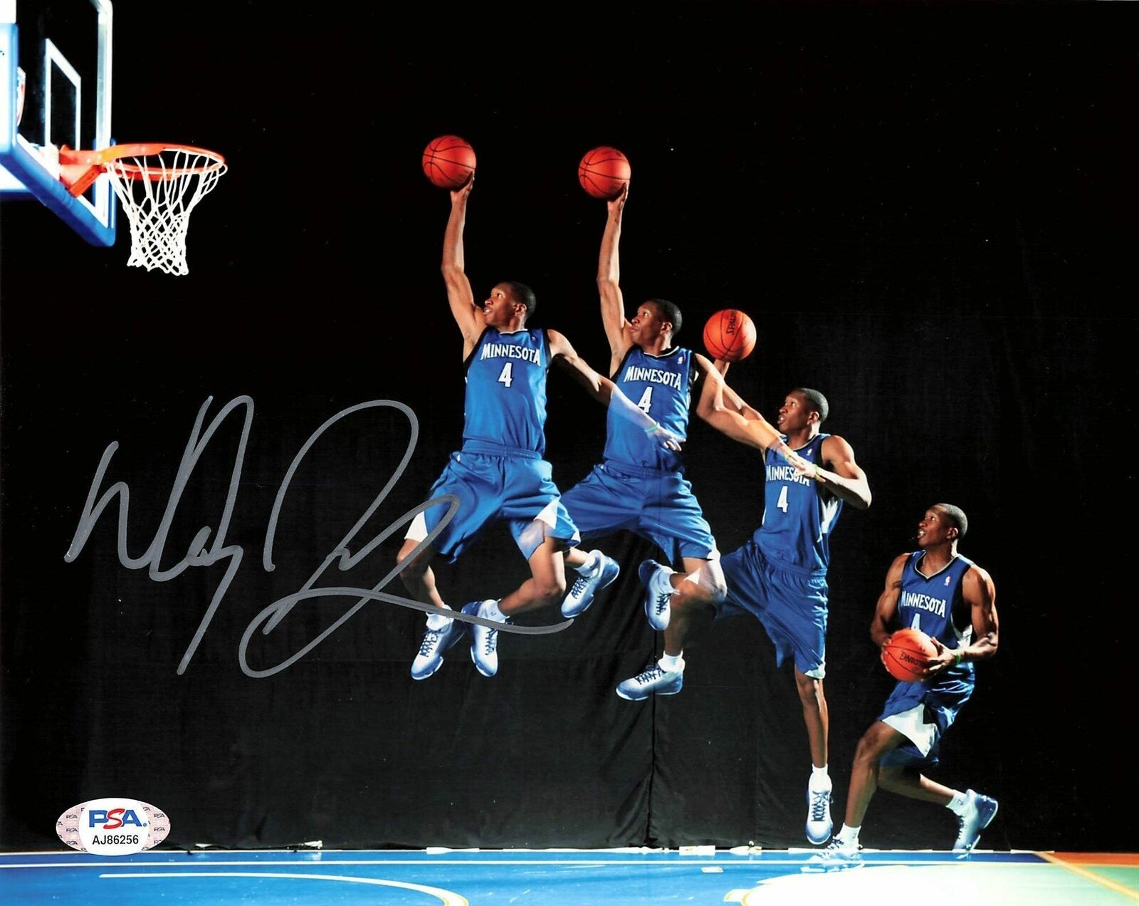 WESLEY JOHNSON signed 8x10 Photo Poster painting PSA/DNA Minnesota Timberwolves Autographed