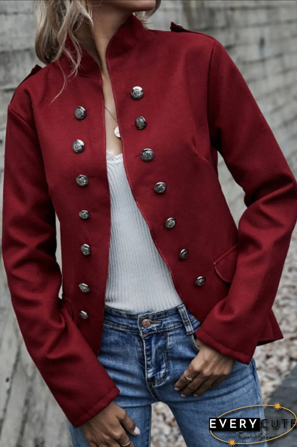Fashion Classic Button Blazer