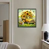Diamond Painting-DIY Full Round Drill Sunflower Car