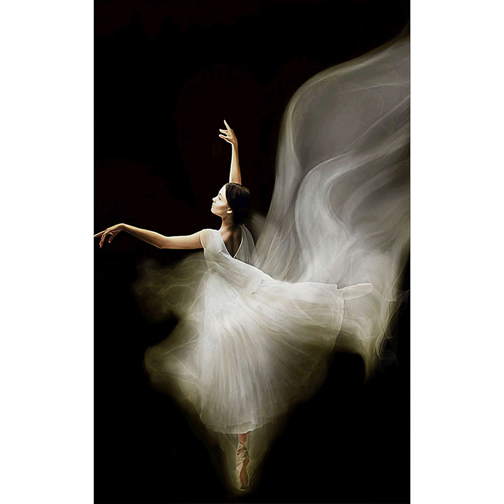 

40*60CM-Red Dancing Girl-Round Drill Diamond Painting, 501 Original