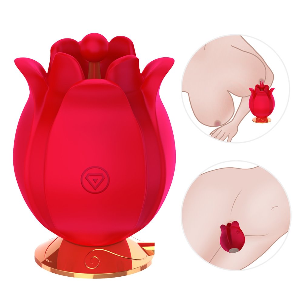the rose clit sucker · rose vibrator with vibrating function