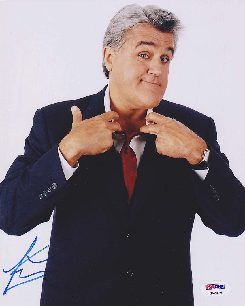 Jay Leno SIGNED 8x10 Photo Poster painting The Tonight Show Comedian PSA/DNA AUTOGRAPHED