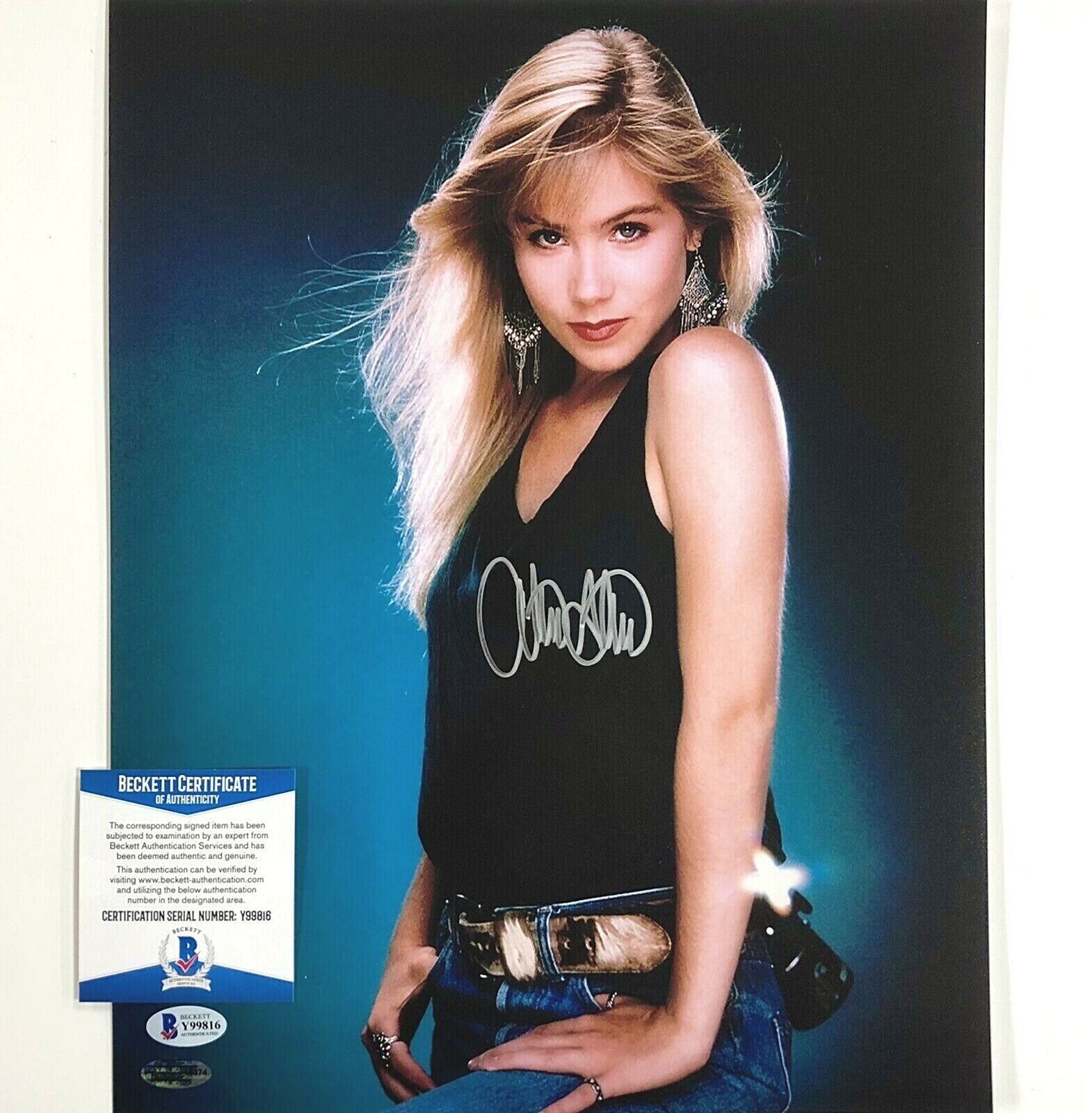 Christina Applegate autograph signed 11x14 Photo Poster painting ~ Beckett BAS COA