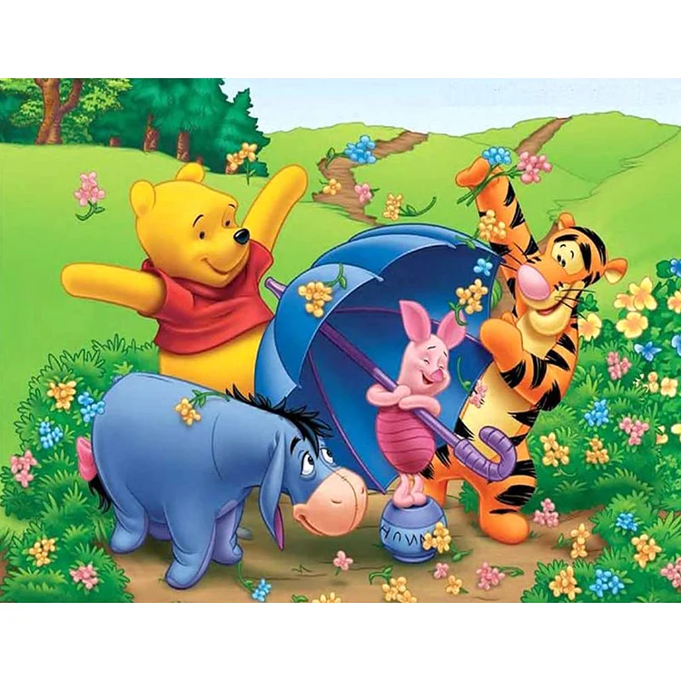 Winnie The Pooh - Printed Cross stitch 11CT 50*40CM