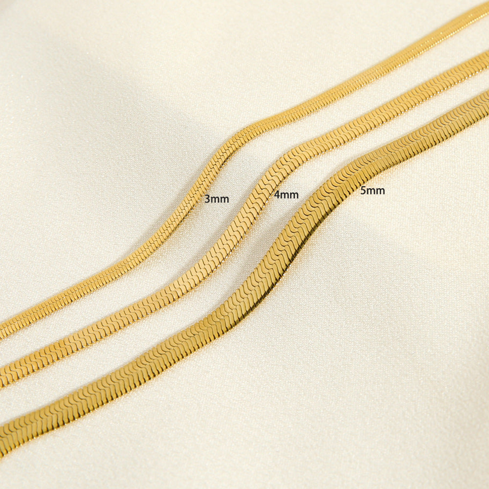 Women Geometric Titanium Steel Anklets