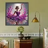 Jupe fleur fille - perceuse ronde peinture diamant - 40*40cm
