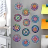 12PCS Diamond Painting Magnets Refrigerator for Adult Kid Beginners (Mandala)