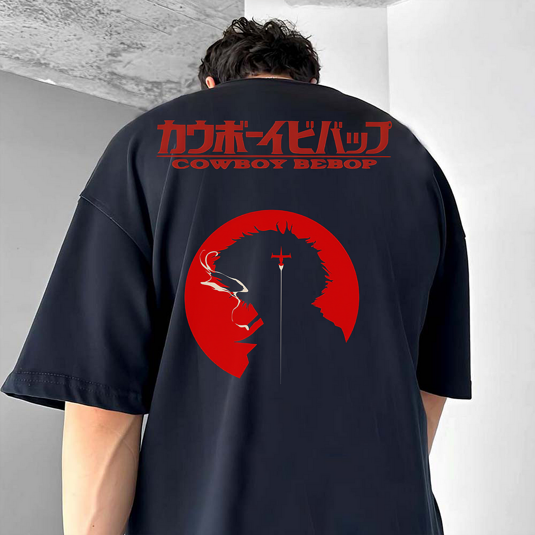 Cowboy Bebop Oversize Printed Men's T-shirt