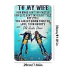 Couples Diving - Metal Tin Signs(8*12Inch)