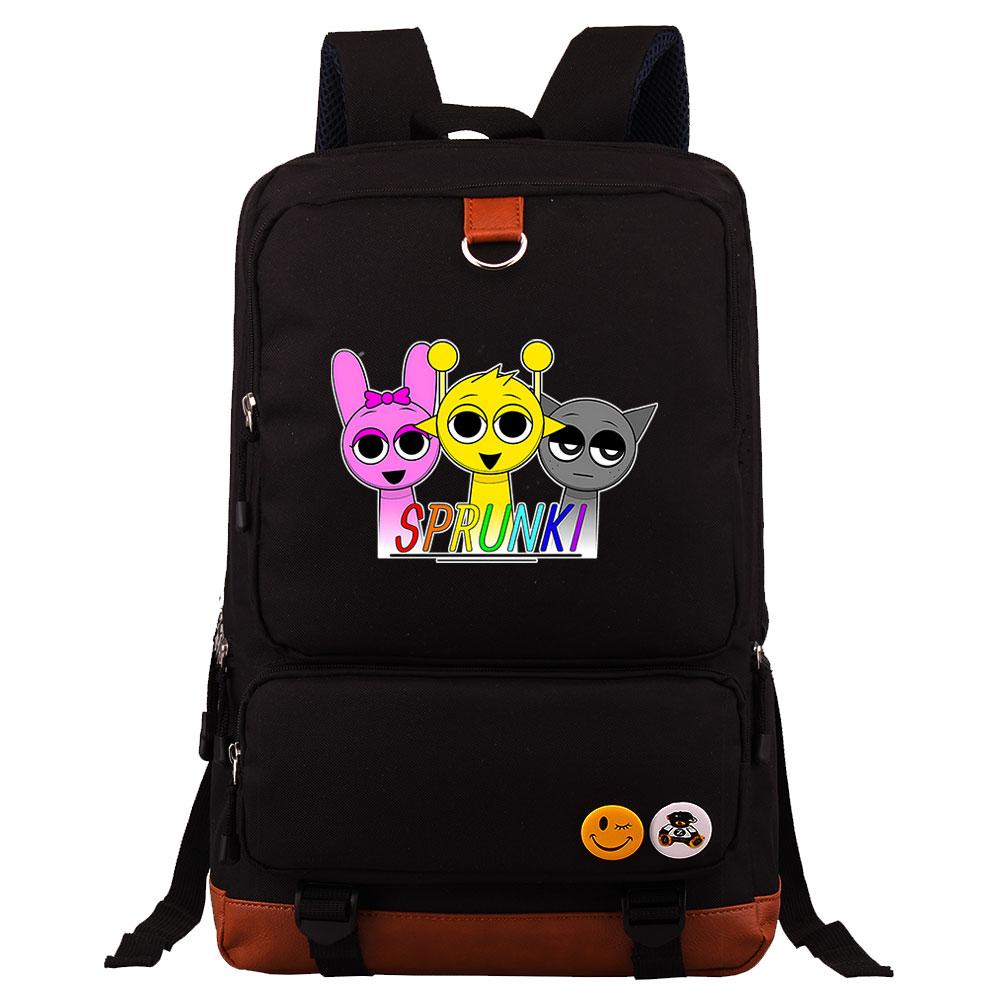 Mayoulove Sprunki Backpack Lightweight Design with Multiple Pockets for School Adventures-Mayoulove