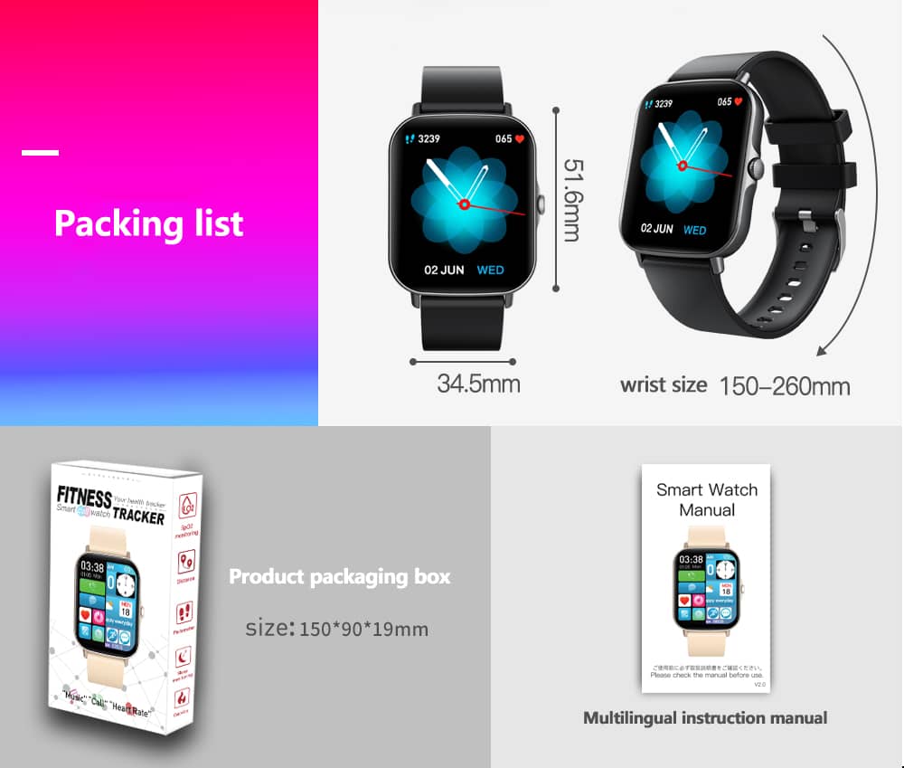 Findtime Smart Watch Blood Temperature Monitoring Bluetooth Calling