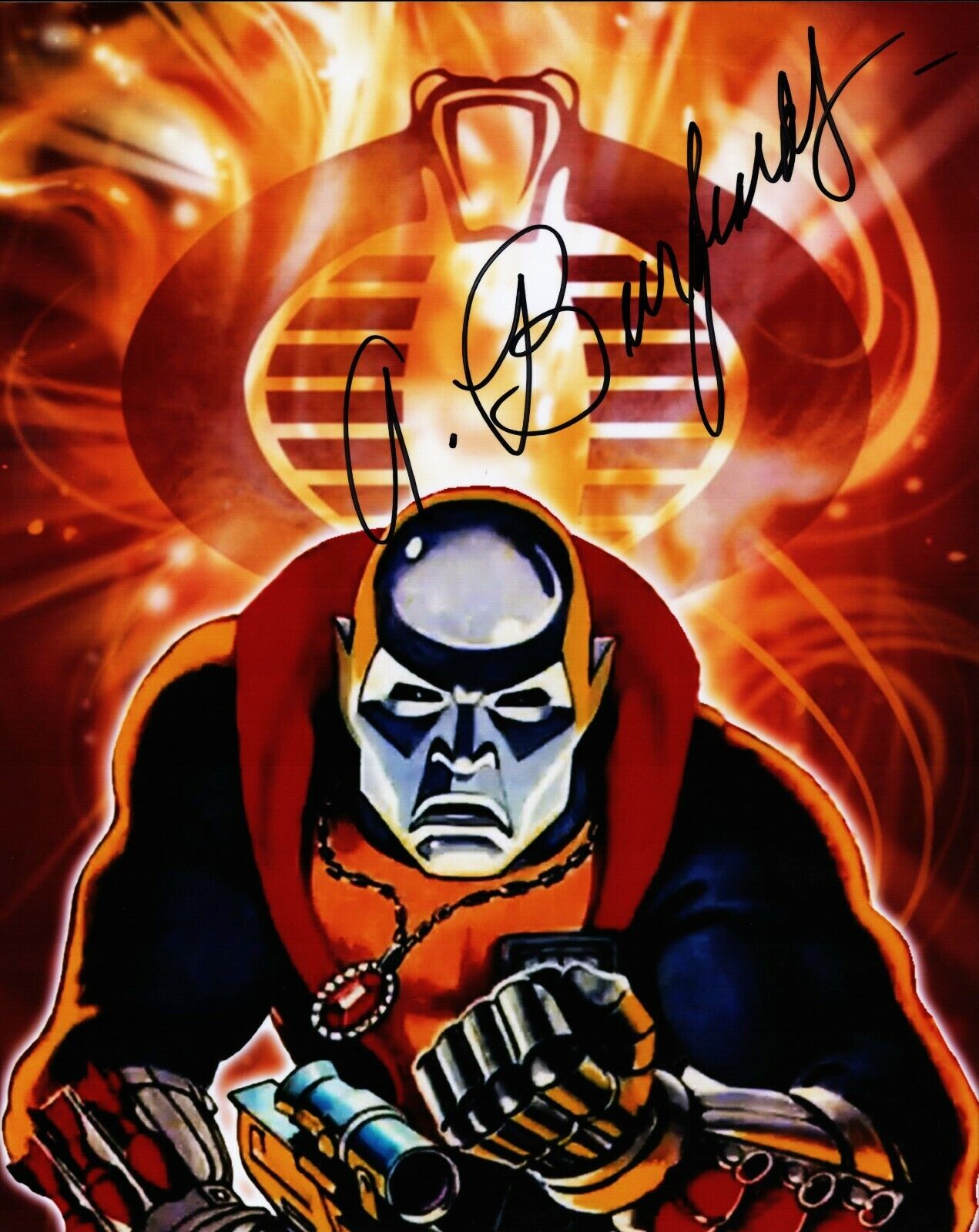 GI Joe Destro 8x10 Photo Poster painting GalaxyCon COA Autographed Signed by Arthur Burghardt