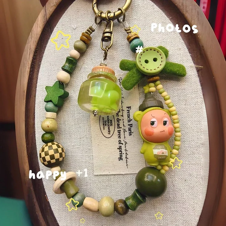 Cute Star Doll Keychain Bag Charm Handmade Phone Charm Keychain Rope Bag Charm  VOCOSI