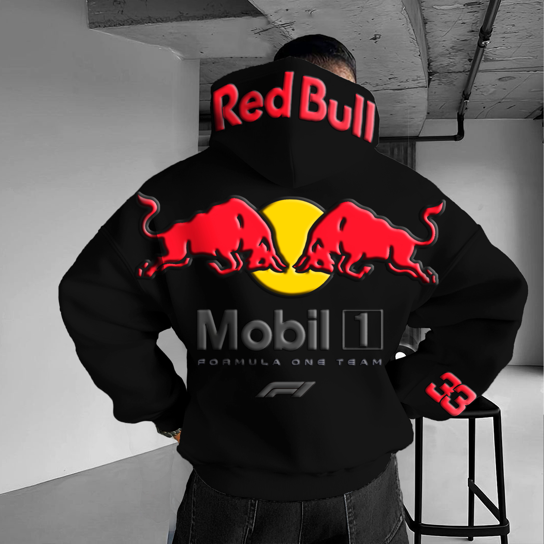 Unisex Motorcycle Racing Team Hoodie / TECHWEAR CLUB / Techwear