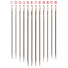 12pcs Stainless Steel Sewing Needles Set Self-Threading Embroidery Tools
