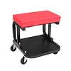 Ynredee Rolling Creeper Seat,Mechanic Stool,Garage Shop Stool on Wheels with Padded Seat & Tool Tray Storage,330 LBS Capacity, Heavy Duty Mechanic Chair Car Detailing Creeper for Workshop,Home