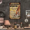 HEAVY EQUIPMENT OPERATOR - Metal Tin Signs(8*12Inch/12*16Inch) - Garage&Transport