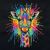 (Multi-Style)Colorful Neon Animals Collection-14CT Stamped/Counted Cross Stitch 30*30cm