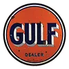 GULF - Round Vintage Metal Signs - 30*30cm