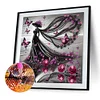Elegante Dame - speziell geformte Diamond Painting - 30*30cm