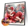 (40*40cm)Flower Fairy - Full Round Drill Diamond Painting
