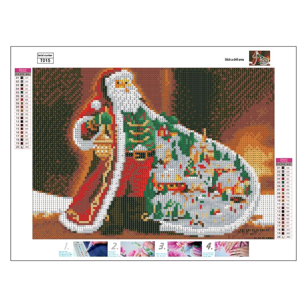 

(Multi-Size) Santa Clause - Round/Square Drill Diamond Painting 40*30CM/50*40CM, Square diamond 40*50cm, 501 Original