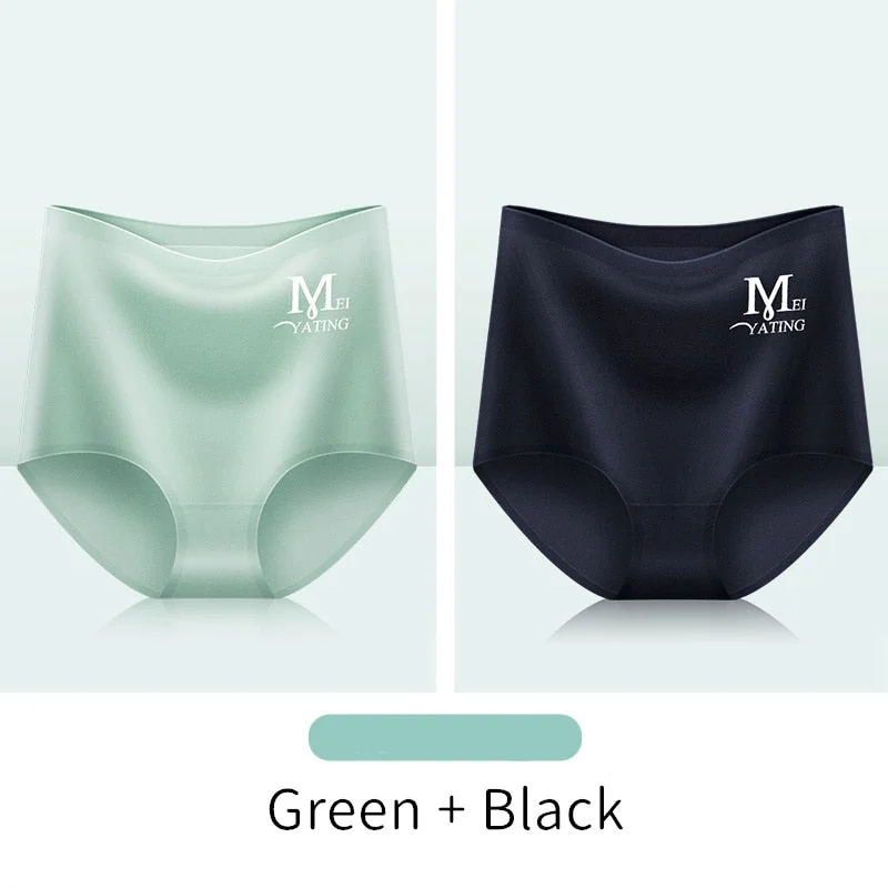 Seamless Panties for Women High Waist Panties Sexy Underwear Girls Briefs Female Breathable Soft Underpants Thin