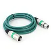 5pcs 3Pin XLR Cable Male to Female M/F Foil+Braided Shielded Audio Cable